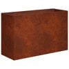vidaXL Garden Planter Rusty 80 x 30 x 40 cm Weathering Steel
