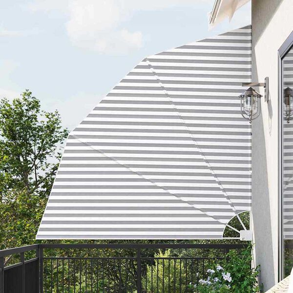 vidaXL Balcony Privacy Screen Anthracite and White 210 x 210 cm