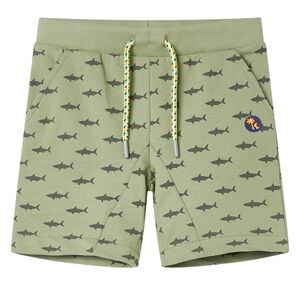 vidaXL Kids' Shorts with Drawstring Light Khaki 116