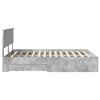 vidaXL Bed Frame Concrete Grey 140 x 190 cm Engineered Wood