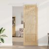vidaXL Sliding Door Brown 83 x 232 cm Solid Pine Wood