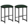 vidaXL Bar Stool 2 pcs Dark Green 40 x 32 x 74 cm Engineered Wood