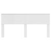 vidaXL Headboard Gloss White 200 cm Engineered wood