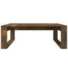 vidaXL Coffee Table Smoked Oak 100x100x35 cm Engineered Wood