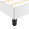 vidaXL Bed Frame without Mattress White 90x190 cm Single Single Faux Leather