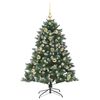 vidaXL Artificial Christmas Tree with 150 LEDs with Stand Green 150 cm