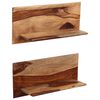 vidaXL Wall Shelves 2 pcs 58x26x20 cm Solid Acacia Wood
