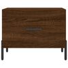 vidaXL Coffee Table Brown Oak 50x50x40 cm Engineered Wood