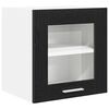 vidaXL Hanging Cabinet 2 pcs Black Oak 40 x 31 x 40 cm Engineered Wood
