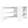 vidaXL Corner TV Cabinet White 102 x 40.5 x 45 cm Engineered Wood