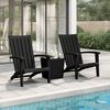 vidaXL Garden Adirondack Chairs 2 pcs Black Polypropylene