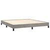 vidaXL Bed Frame without Mattress Light Grey Super King Velvet