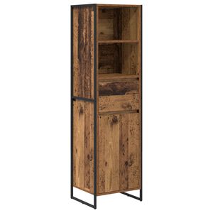 vidaXL Book Cabinet Old Wood 43 x 36 x 150.5 cm Engineered Wood