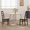 vidaXL Dining Chair 2 pcs Light Brown and Light Solid Wood