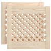 vidaXL Cabinet Doors Lattice Design 2 pcs 39,5x39,5 cm Solid Wood Pine