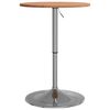 vidaXL Bar Table &Oslash;50x89.5 cm Solid Wood Beech