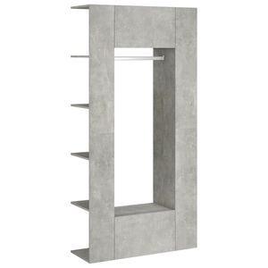 vidaXL Hallway Cabinets 2 pcs Concrete Grey Engineered Wood