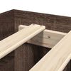 vidaXL Bed Frame without Mattress Brown Oak 200x200 cm Engineered Wood