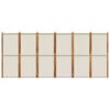 vidaXL 6-Panel Room Divider Light Grey 420x180 cm