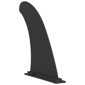 vidaXL SUP Fin 3.5 x 18 x 21.5 cm Nylon Black