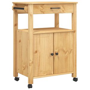 vidaXL Kitchen Trolley MONZA 60x40x88.5 cm Solid Wood Pine