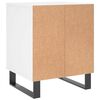 vidaXL Bedside Cabinet White 40x35x50 cm Engineered Wood