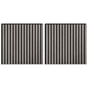 vidaXL Wall Panels 2 pcs Grey 60.5 x 60 cm