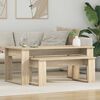 vidaXL Coffee Table Set 2 pcs Sonoma Oak Engineered Wood