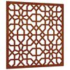 vidaXL Garden Wall Decoration 55x55 cm Corten Steel Moorish Design