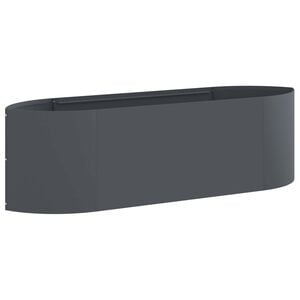 vidaXL Raised Garden Bed Anthracite 140 x 40x 40 cm Steel