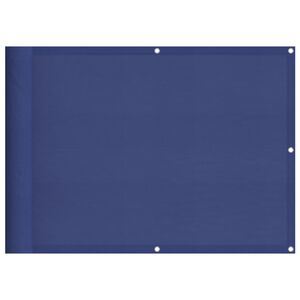 vidaXL Balcony Screen Blue 75x700 cm 100% Polyester Oxford