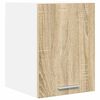 vidaXL Hanging Cabinet Riga Sonoma Oak and White 30 x 31 x 40 cm