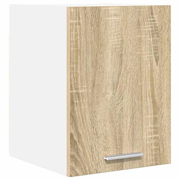 vidaXL Hanging Cabinet Riga Sonoma Oak and White 30 x 31 x 40 cm