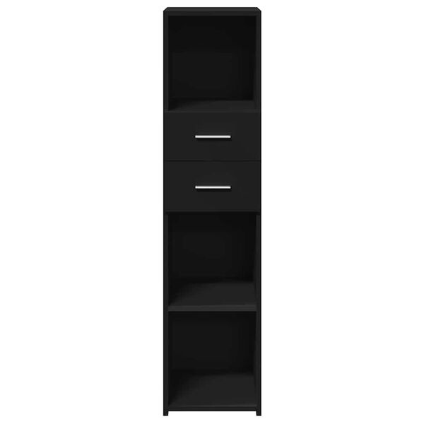 vidaXL Highboard Black 30x42.5x124 cm Engineered Wood