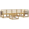 vidaXL Outdoor Sofa Set 6 pcs White Solid Acacia Wood