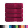 vidaXL Premium Guest Towels "SOLUND" 4 pcs Bordeaux 30x50 cm 600 gsm