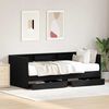 vidaXL Daybed with Headboard Black Oak 90 x 190 cm Engineered Wood