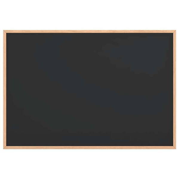 vidaXL Chalkboard with Solid Pine Wood Frame Black 80x55 cm