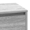 vidaXL Bedside Cabinet Grey 71 x 34.5 x 75 cm Engineered wood