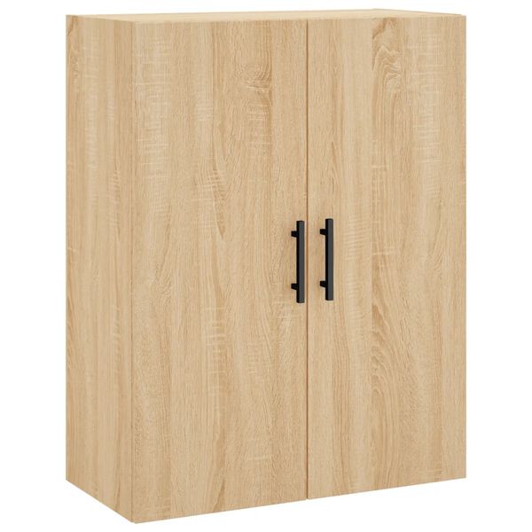 vidaXL Wall Mounted Cabinet Sonoma Oak 69.5x34x90 cm