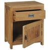 vidaXL Bedside Cabinet Solid Teak 40x30x50 cm