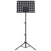 vidaXL Music Book Stand Black Steel