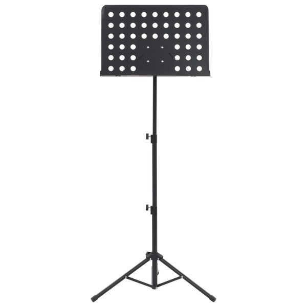 vidaXL Music Book Stand Black Steel