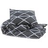 vidaXL Duvet Cover Set Grey 220x240 cm Cotton
