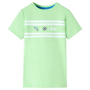 vidaXL Kids' T-shirt Neon Green 128