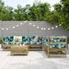 vidaXL 6 Piece Garden Sofa Set Impregnated Wood Pine