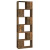 vidaXL Book Cabinet/Room Divider Smoked Oak 60x24x186 cm