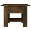vidaXL Coffee Table Smoked Oak 55x55x42 cm Engineered Wood