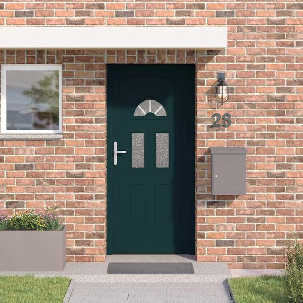 vidaXL Front Door White 98x208 cm PVC