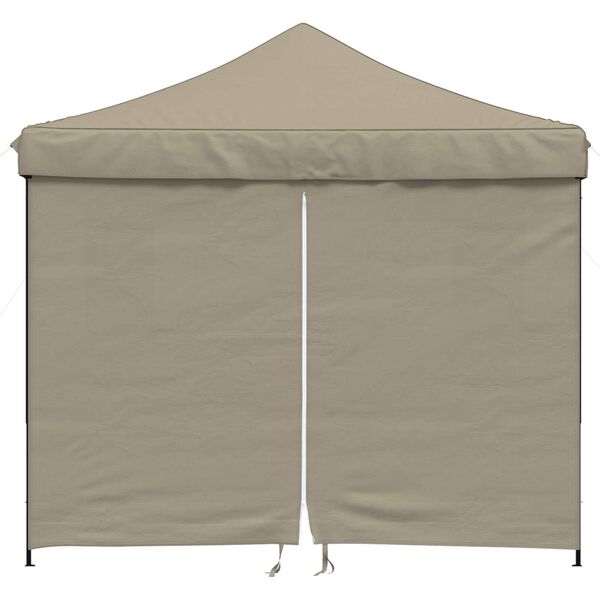 vidaXL Party Tent Folding Taupe 292 x 292 x 315 cm Oxford Fabric